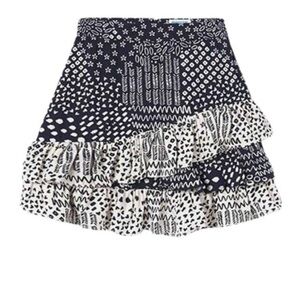 Mayoral Girls Skirt, size 8 black and white